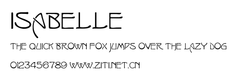 Isabelle.ttf字體轉換器圖片