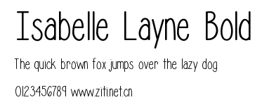 Isabelle Layne Bold.ttf字體轉換器圖片