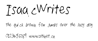 IsaacWrites.ttf字體轉換器圖片