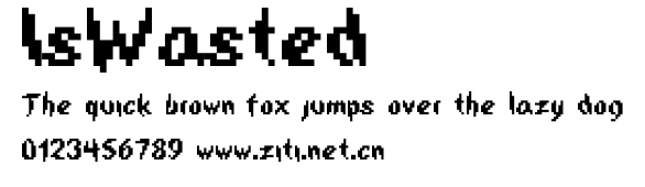 IsWasted.ttf字體轉換器圖片