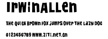 IrwinAllen.ttf字體轉換器圖片