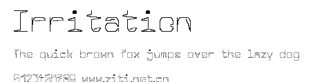 Irritation.ttf字體轉換器圖片