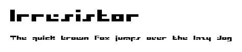 Irresistor.ttf字體轉換器圖片