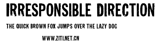 Irresponsible Direction.ttf字體轉換器圖片