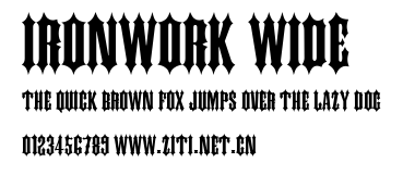 Ironwork Wide.ttf字體轉換器圖片