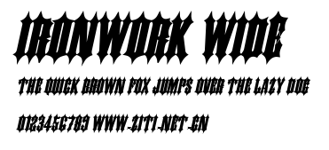 Ironwork Wide.ttf字體轉換器圖片