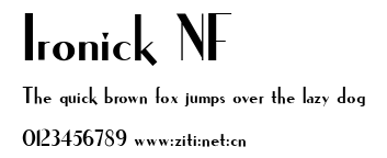 Ironick NF.ttf字體轉換器圖片