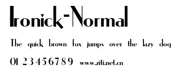 Ironick-Normal.ttf字體轉換器圖片