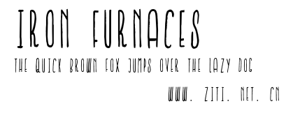 Iron Furnaces.otf字體轉換器圖片