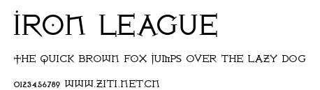 Iron League.ttf字體轉換器圖片