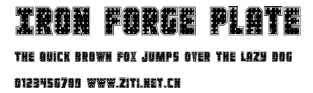 Iron Forge Plate.ttf字體轉換器圖片