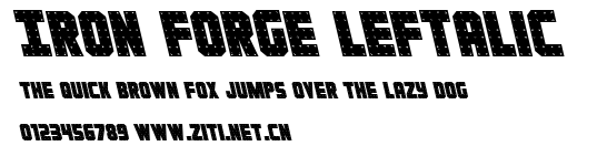 Iron Forge Leftalic.ttf字體轉換器圖片