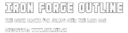 Iron Forge Outline.ttf字體轉換器圖片