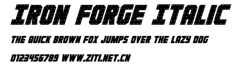 Iron Forge Italic.ttf字體轉換器圖片