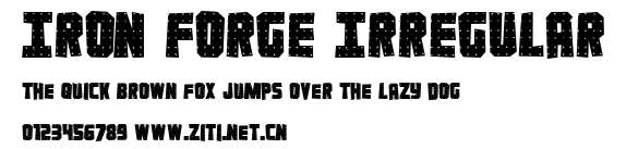 Iron Forge Irregular.ttf字體轉換器圖片
