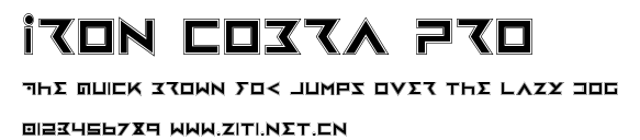 Iron Cobra Pro.ttf字體轉換器圖片