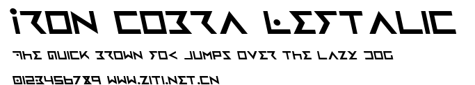 Iron Cobra Leftalic.ttf字體轉換器圖片