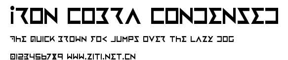 Iron Cobra Condensed.ttf字體轉換器圖片