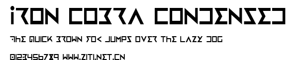 Iron Cobra Condensed.ttf字體轉換器圖片
