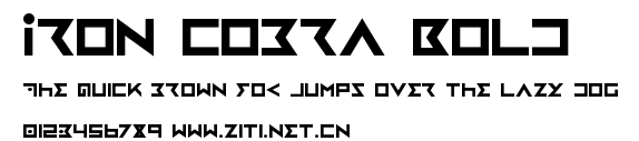 Iron Cobra Bold.ttf字體轉換器圖片