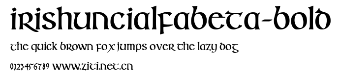 IrishUncialfabeta-Bold.ttf字體轉換器圖片