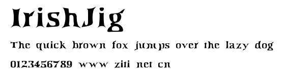 IrishJig.ttf字體轉換器圖片