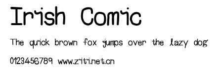 Irish Comic.ttf字體轉換器圖片
