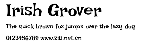 Irish Grover.ttf字體轉換器圖片