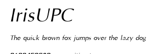 IrisUPC.ttf字體轉換器圖片