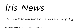 Iris News.ttf字體轉換器圖片