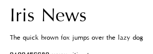 Iris News.ttf字體轉換器圖片