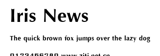 Iris News.ttf字體轉換器圖片