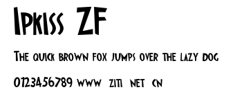 Ipkiss ZF.ttf字體轉換器圖片