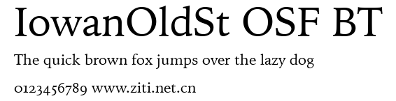 IowanOldSt OSF BT.ttf字體轉換器圖片