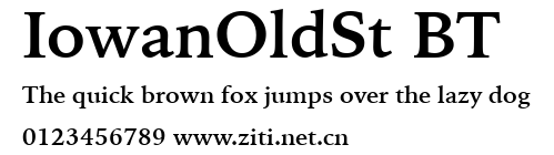 IowanOldSt BT.ttf字體轉換器圖片