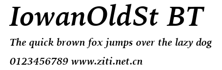 IowanOldSt BT.ttf字體轉換器圖片