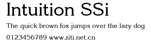 Intuition SSi.ttf字體轉換器圖片