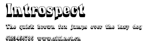 Introspect.ttf字體轉換器圖片