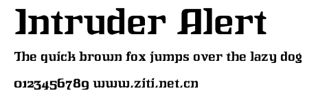 Intruder Alert.ttf字體轉換器圖片