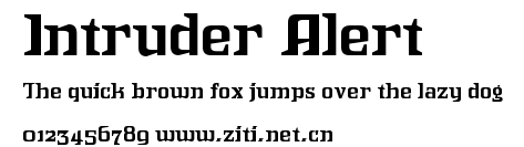 Intruder Alert.ttf字體轉換器圖片