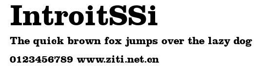IntroitSSi.ttf字體轉換器圖片