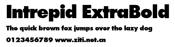 Intrepid ExtraBold.ttf字體轉換器圖片