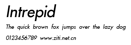 Intrepid.ttf字體轉換器圖片