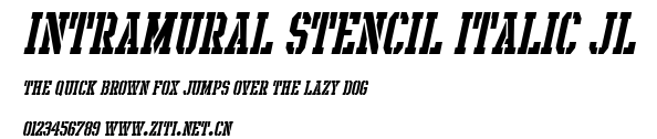Intramural Stencil Italic JL.ttf