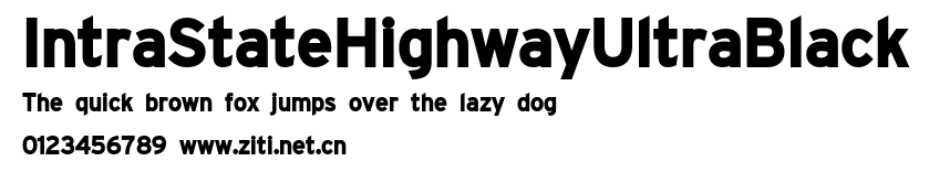 IntraStateHighwayUltraBlack.ttf