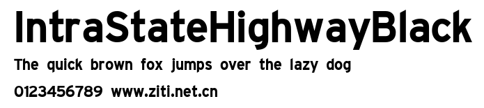 IntraStateHighwayBlack.ttf