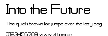 Into the Future.ttf字體轉換器圖片