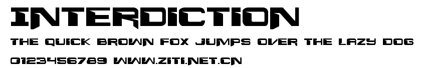 Interdiction.ttf字體轉換器圖片