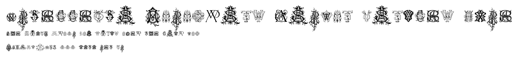 Intellecta Monograms Random Samples Nine.ttf字體轉換器圖片