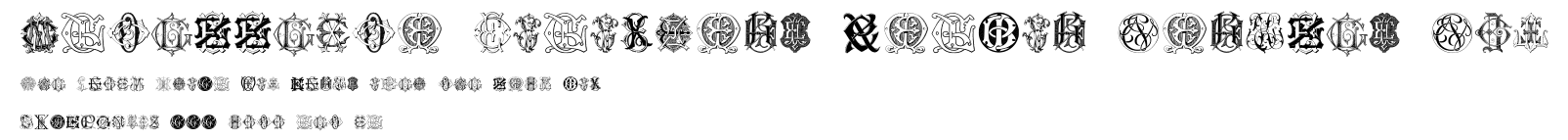 Intellecta Monograms Random Samples Six.ttf字體轉換器圖片